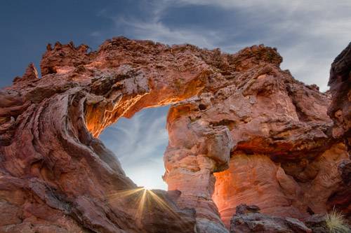 Double Barrel Arch in Vermilion Cliffs NM